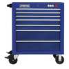 Proto 550S Series Rolling Tool Cabinet, 7 Drawer, Blue, Steel, 34 in W x 25-1/4 in D x 41 in H J553441-7BL
