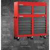 Proto 540 Top Chest, 12 Drawer, Red, Steel, 41 in W x 18 in D x 23 in H J544123-12SG