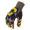 Ironclad Performance Wear Impact Gloves, L, Gray/Red/Hi-Vis Yllw, PR INDI-KC5-04-L