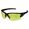 Edge Eyewear Safety Glasses, Yellow Polycarbonate Lens, Scratch-Resistant SDK112-G2