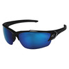 Edge Eyewear Polarized Safety Glasses, Aqua Precision Blue Mirror Polarized TSDKAP218-G2