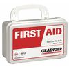 Zoro Select First Aid Kit, Plastic, 1 Person 59468