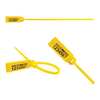 Elc Security Products Pull Tight Barcode Seals 8-1/2" x 9/64", Yellow, Pk250 060RIML128PPYL