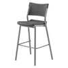 National Public Seating Cafe Height Stool, Plastic Charcoal CTS30