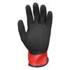 Mcr Safety Foam Nitrile Coated Gloves, Full Coverage, Black/Orange, XS, PR N96785XS