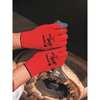 Mcr Safety Latex Coated Gloves, Palm Coverage, Red/Gray, 2XL, PR N9680XXL