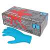 Mcr Safety NitriShield, Nitrile Disposable Gloves, 4.5 mil Palm, Nitrile, Powder-Free, XL, 100 PK, Blue 6015XL