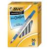 Bic Ballpoint Pen, 1.2 mm Point, Blue Ink, PK36 BICGSMG361BE