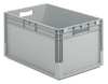 Ssi Schaefer Straight Wall Container, Gray, Polypropylene, 24 in L, 16 in W, 13 in H, 2.21 cu ft Volume Capacity ELB6320.GY1