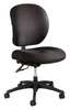 Safco Plastic Big and Tall Chair, 17-1/2" to 20", Black 3391BL