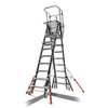 Little Giant Ladders 8 to 14 ft Fiberglass Platform Stepladder, 375 lb Capacity 18515-817