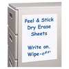 C-Line Products 11"x 8-1/2" Self-Sticking Dry Erase Sheet, Plastic, Pk25 57911