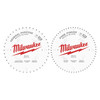 Milwaukee Tool Circular Saw Two-Pack Wood Cutting Blades 10" 40T + 60T 48-40-1036