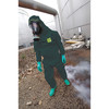 Ansell Coveralls, Green, Chemical Barrier Laminate, Zipper 68-4000