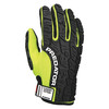 Mcr Safety Hi-Vis Cut Resistant Impact Mechanics Gloves, A9 Cut Level, Uncoated, S, 1 PR PD2905AS