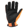 Ironclad Performance Wear Hi-Vis Mechanics Touchscreen Gloves, L, Orange, Polyester IEX-HSO-04-L