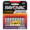 Rayovac Fusion AAA Alkaline Battery, 8 PK 824-8TFUSK