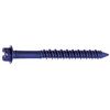 Tapcon Tapcon Masonry Screw, 1/4" Dia., Hex, 3 3/4 in L, Steel Blue Climaseal, 100 PK 3163407