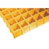 Fibergrate Molded Grating, 48 in Span, Grit-Top Surface, Corvex Resin, Yellow 878874