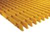 Fibergrate Industrial Pultruded Grating, 120 in Span, Grit-Top Surface, ISOFR Resin, Yellow 872430