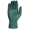 Ansell Dura Flock, Disposable Gloves, 8.3 mil Palm, Nitrile, Powder-Free, L, 50 PK, Green DFK-608-L