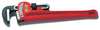 Ridgid 12" Aluminum Straight Pipe Wrench, Serrated, Tether Capable, 2" Jaw Capacity 812