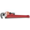 Ridgid Pipe Wrench, Straight, Cast Iron, 18 in L, 2 1/2 in Jaw Capacity 18