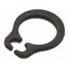 Zoro Select External Retaining Ring, Steel Black Phosphate Finish, 4 mm Shaft Dia, 100 PK DSH-4ST PA