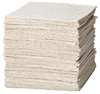 Brady Absorbent Pad, 39 gal, 15 in x 19 in, Oil-Only, White, Cellulose RFODP100