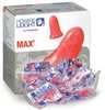 Honeywell Howard Leight MAX-1 Disposable Foam Uncorded Earplugs, Bell Shape, 33 dB NRR, Coral, 200 Pairs/Box MXM-1G