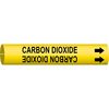 Brady Pipe Mrkr, Carbon Dioxide, 1-1/2to2-3/8 In, 4019-B 4019-B