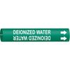 Brady Pipe Mrkr, Deionized Water, 1-1/2to2-3/8In 4046-B