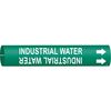 Brady Pipe Mrkr, Industrial Water, 3/4to1-3/8 In 4088-A