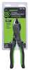 Greenlee 6 1/8 in High Leverage Diagonal Cutting Plier Flush Cut Oval Nose Uninsulated 0251-06M