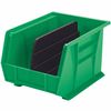 Akro-Mils Plastic Divider, Black, 10 7/32 in L, Not Applicable W, 6 3/8 in H, 6 PK 402395KY87