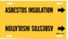 Brady Pipe Markr, Asbestos Insulation, 10to15 In 4009-H