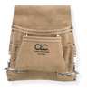 Clc Work Gear Tool Pouch, Tool Pouch, Tan, Leather, 8 Pockets I823X