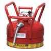 Justrite 2 1/2 gal Red Steel Type II Safety Can Flammables 7325120