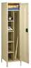 Tennsco Wardrobe Locker, 24 in W, 21 in D, 78 in H, (1) Tier, (1) Wide, Sand CMS-242172-1SD