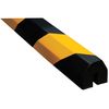 Zoro Select Corner Guard, Black/Yellow, 7/16"W X 36"H FEG-C