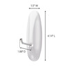 Command Hook, Molded Plastic, 1-7/8 In 17069