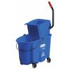Rubbermaid Commercial 60" Slide On Wet Mop Handle, Blue, Fiberglass FGH14600BL00