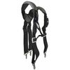 Westward Tool Suspenders, Tool Belt Suspenders, Black; Gray, Polyester, 1 Pockets 5MZP4