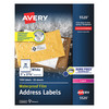 Avery Avery® WeatherProof™ Mailing Labels with TrueBlock® Technology for Laser Printers 5520, 1" x 2-5/8", 1500PK AVE5520
