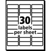 Avery Avery® Clear Easy Peel® Address Labels for Inkjet Printers 8660, 1" x 2-5/8", 750 Labels 727828660