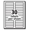 Avery Avery® EcoFriendly White File Folder Labels 45366, 2/3" x 3-7/16", Box of 1500 7278245366