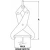 Caldwell Steel Beam Tong, 2 Tons 111-2
