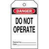 Brady Danger Tag, 5-3/4 x 3 In, Do Not Opr, PK25, 65367 65367