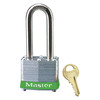 Master Lock Lockout Padlock, KD, Green, 1-1/4"H 3LHGRN