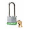 Master Lock Lockout Padlock, KD, Green, 1-1/4"H 3LHGRN